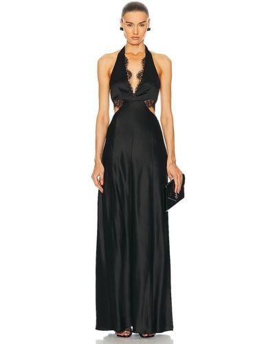 Nicholas Kylie Lace Cutout Gown - Black