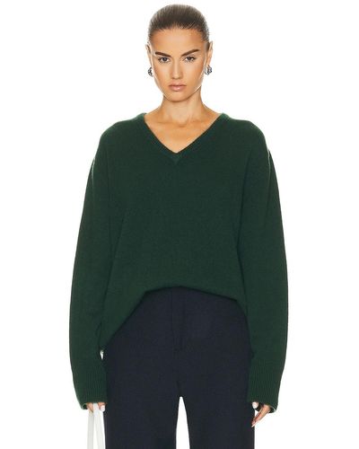 SPRWMN Classic V-neck Sweater - Green