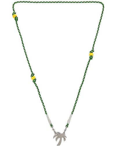 Palm Angels Beads Necklace - Metallic