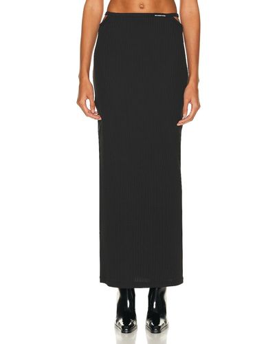 Alexander Wang Floor Length Skirt - Black