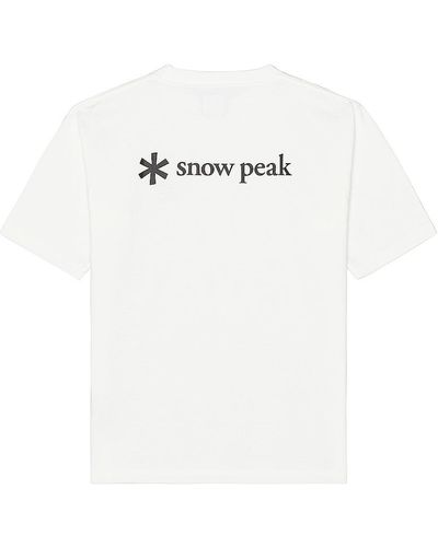 Snow Peak Sp Back Printed Logo T Shirt - White