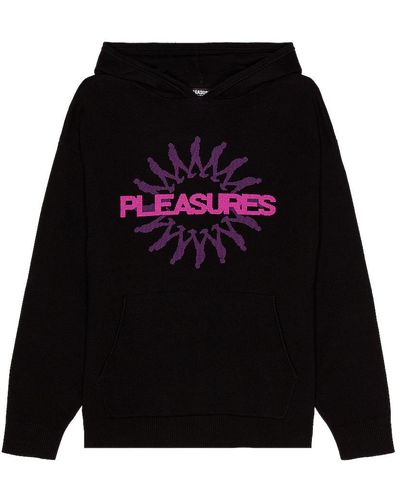 Pleasures Passion Knit Sweater Hoodie - Black
