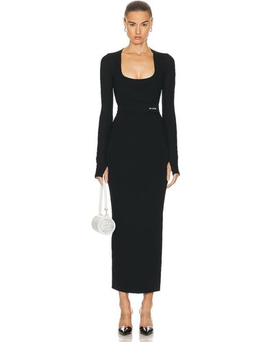Alaïa Alaïa Long Sleeve Dress - Black