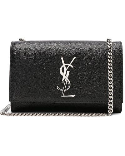 Saint Laurent Small Monogramme Kate Chain Bag - Black