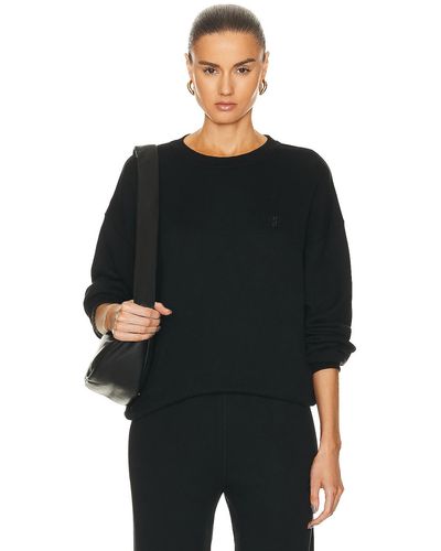 ÉTERNE Oversized Crewneck Sweatshirt - Black