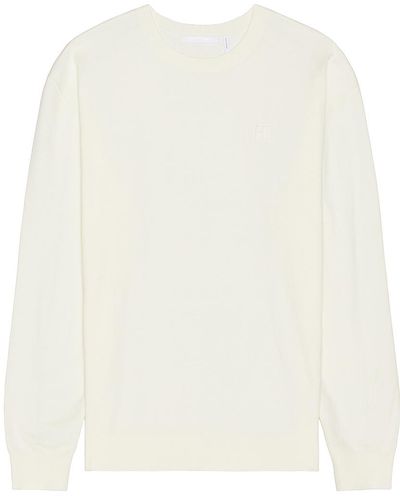 Helmut Lang Fine Gauge Crewneck Sweater - White