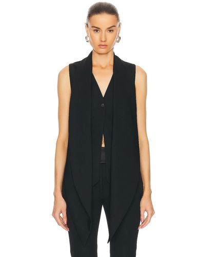 Ferragamo Suit Scarf Vest - Black