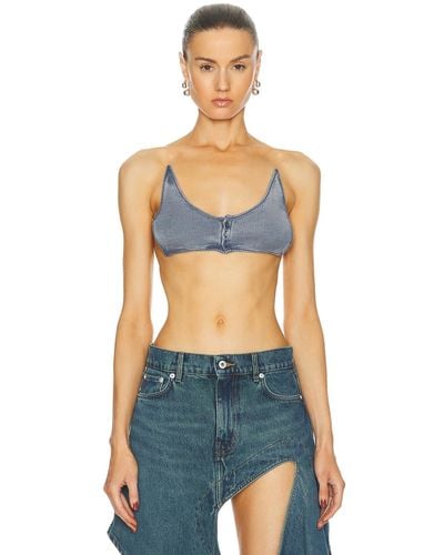 Y. Project Invisible Strap Bralette - Blue