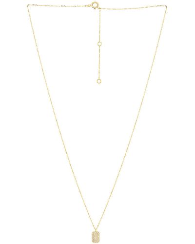 STONE AND STRAND tagged Diamond Pendant Necklace - White