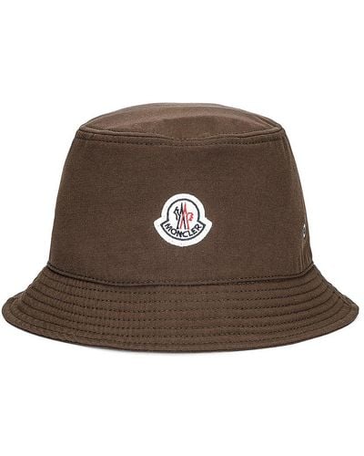 Moncler Bucket Hat - Brown