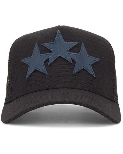 Amiri 3 Star Trucker Hat - Blue