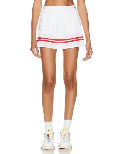 Sporty & Rich Prince Sporty Pleated Skirt - White