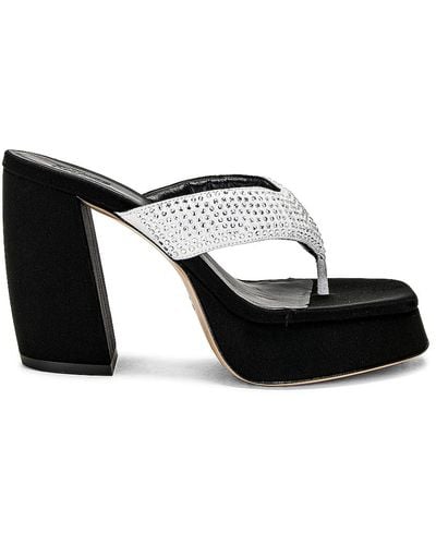 Gia Borghini Platform Flip Flop Sandal - Black