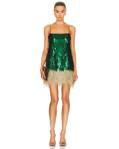 Johanna Ortiz Sequin Mini Dress - Green