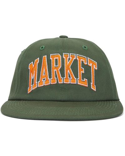 Market Offset Arc 6 Panel Hat - Green