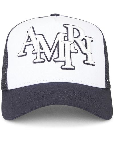 Amiri Staggered Trucker Hat - White