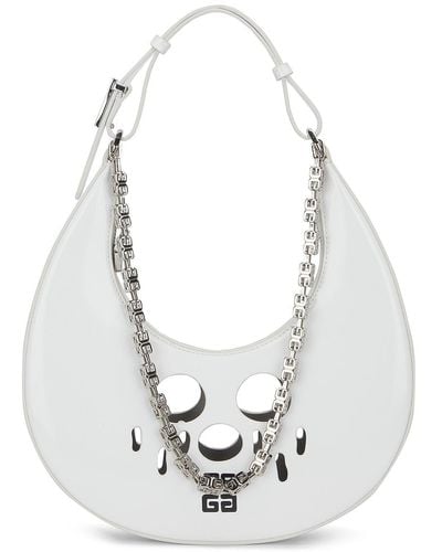 Givenchy Slim Moon Cut-out Hobo Bag - White