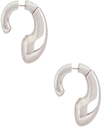 Alaïa Hoop Earrings - White