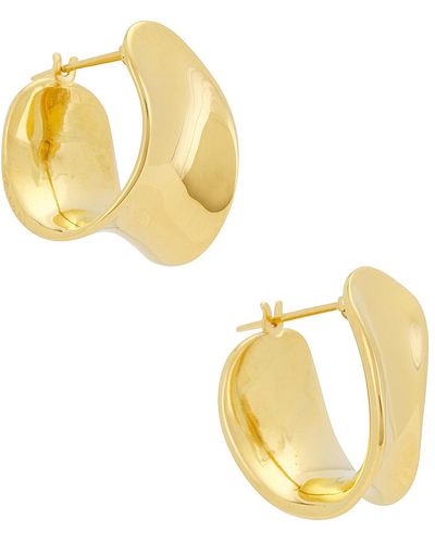 AGMES Mini Laila Hoop Earrings - Metallic