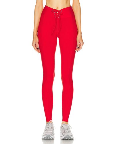 Year Of Ours Ribbed Football Legging - Red