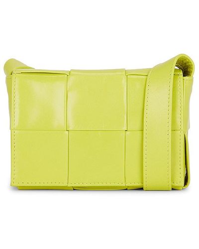 Bottega Veneta Card Case With Strap - Yellow