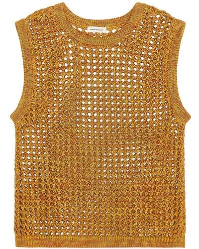 Nicholas Daley Crochet Vest - Yellow