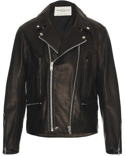 Undercover Leather Double Rider Jacket - Black