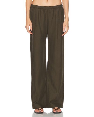 Enza Costa Twill Everywhere Pant - Brown