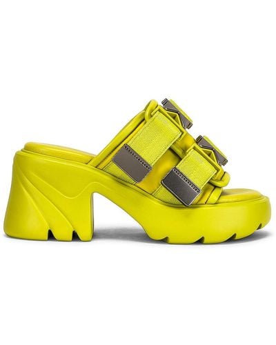 Bottega Veneta Flash Buckle Mule Sandals - Yellow