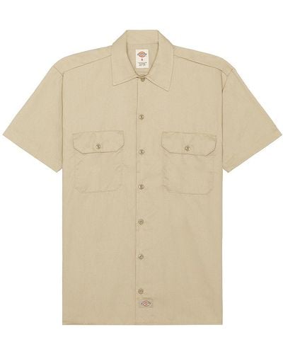 Dickies Original Twill Short Sleeve Work Shirt - White