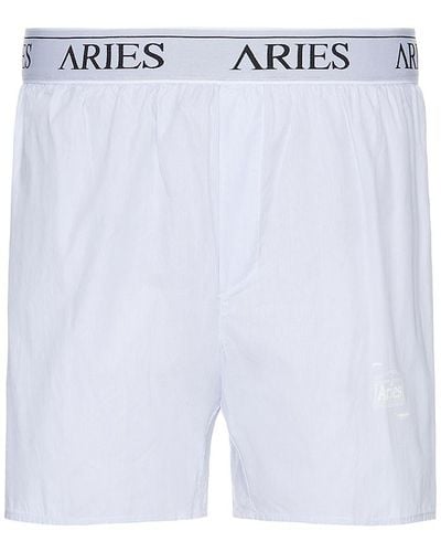 Aries Temple Boxer Shorts - White