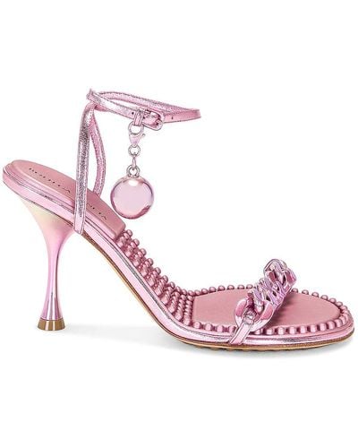 Bottega Veneta Dot Ankle Strap Sandals - Pink