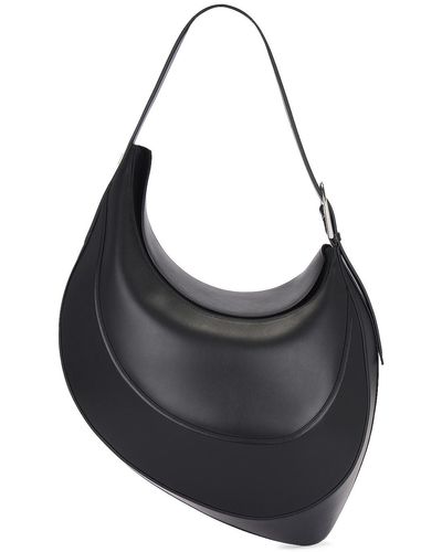 Mugler Spiral Shoulder Bag - Black