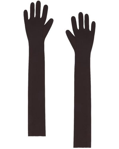 Norma Kamali Long Gloves - Black