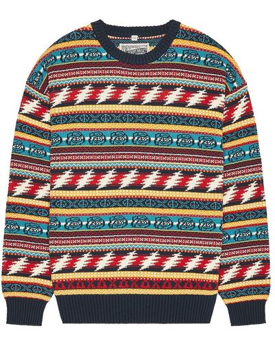 Schott Nyc Nyc X Grateful Dead Cotton Fair Isle Sweater - Multicolor