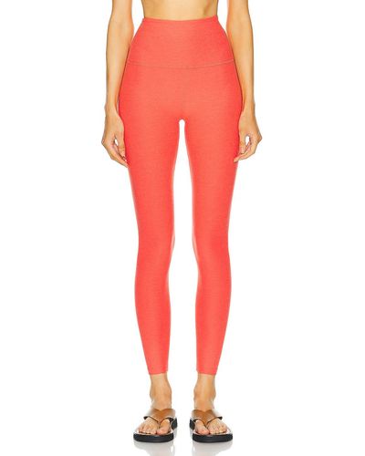 Beyond Yoga Spacedye Caught In The Midi High Waisted Legging - Red