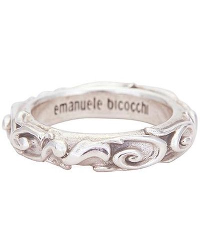 Emanuele Bicocchi Arabesque Band Ring - White
