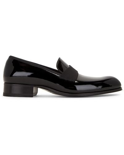 Tom Ford Patent Loafers - Black