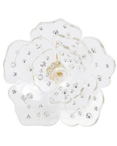 Blumarine Rosa Plexi Earrings - White