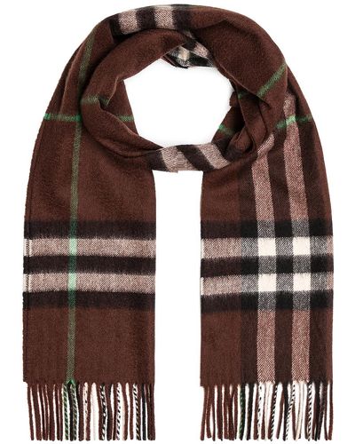 Burberry Giant Check Scarf - Brown