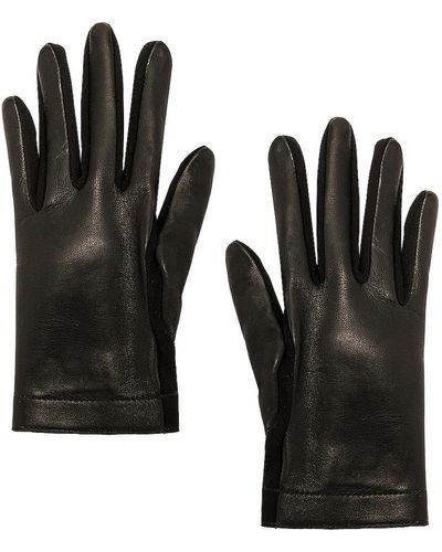 Alaïa Alaïa Leather Gloves - Black