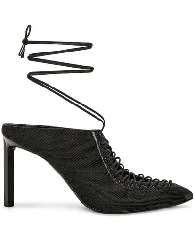 Givenchy Show Lace Up Mule - Black