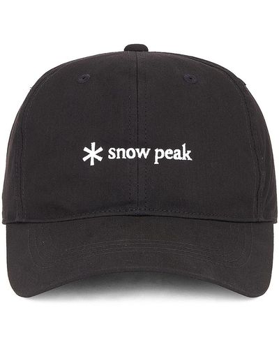 Snow Peak Logo Cap - Black