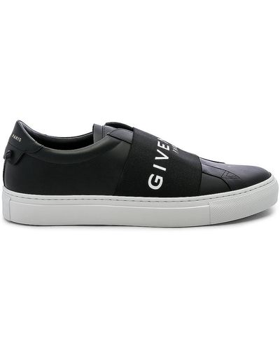 Givenchy Knot Elastic Leather Sneakers - Black