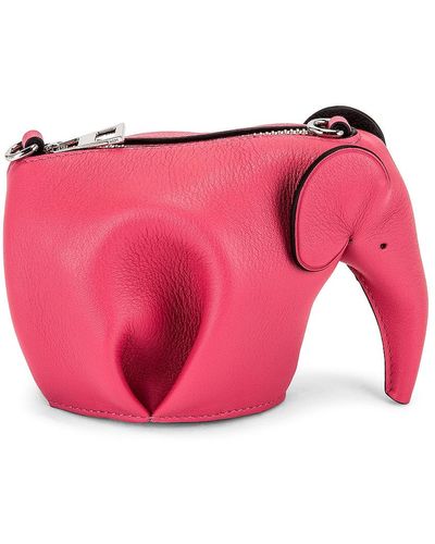 Loewe Elephant Pouch Bag - Pink