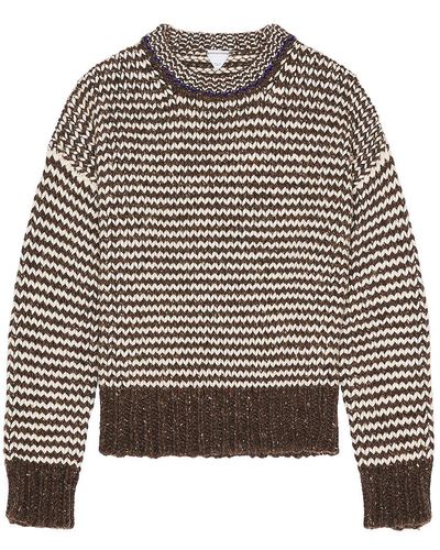 Bottega Veneta Zig Zag Knit Sweater - Multicolor