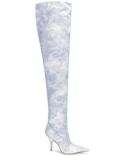 Gia Borghini Thigh High Boot - White