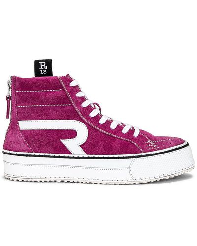 R13 The Rogue Sneaker (single Stack) - Purple