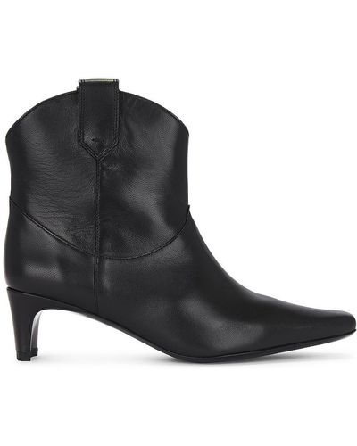 STAUD Western Wally Ankle Boot - Black