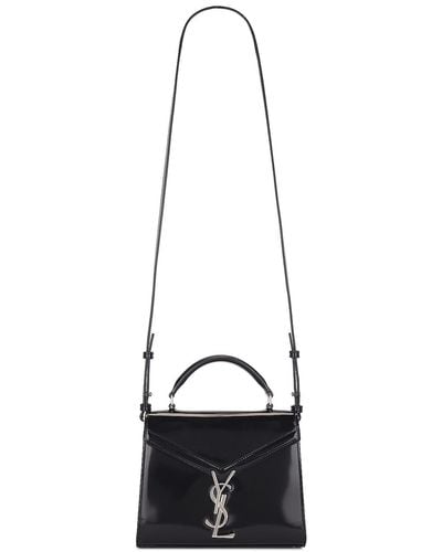 Saint Laurent Mini Cassandra Top Handle Bag - Black